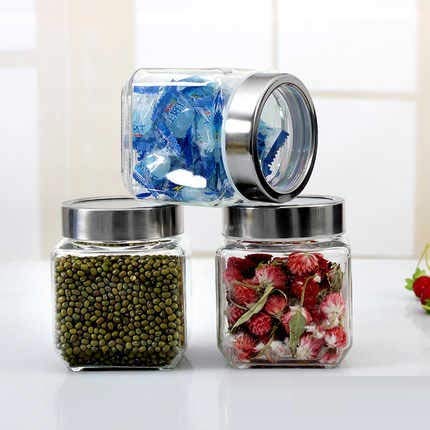 Vency Piramal Glass Round 500ml Transparent Glass Jars & Containers for Kitchen Pantry, Snacks, Masala, Pickles, Dry Fruits, Cof